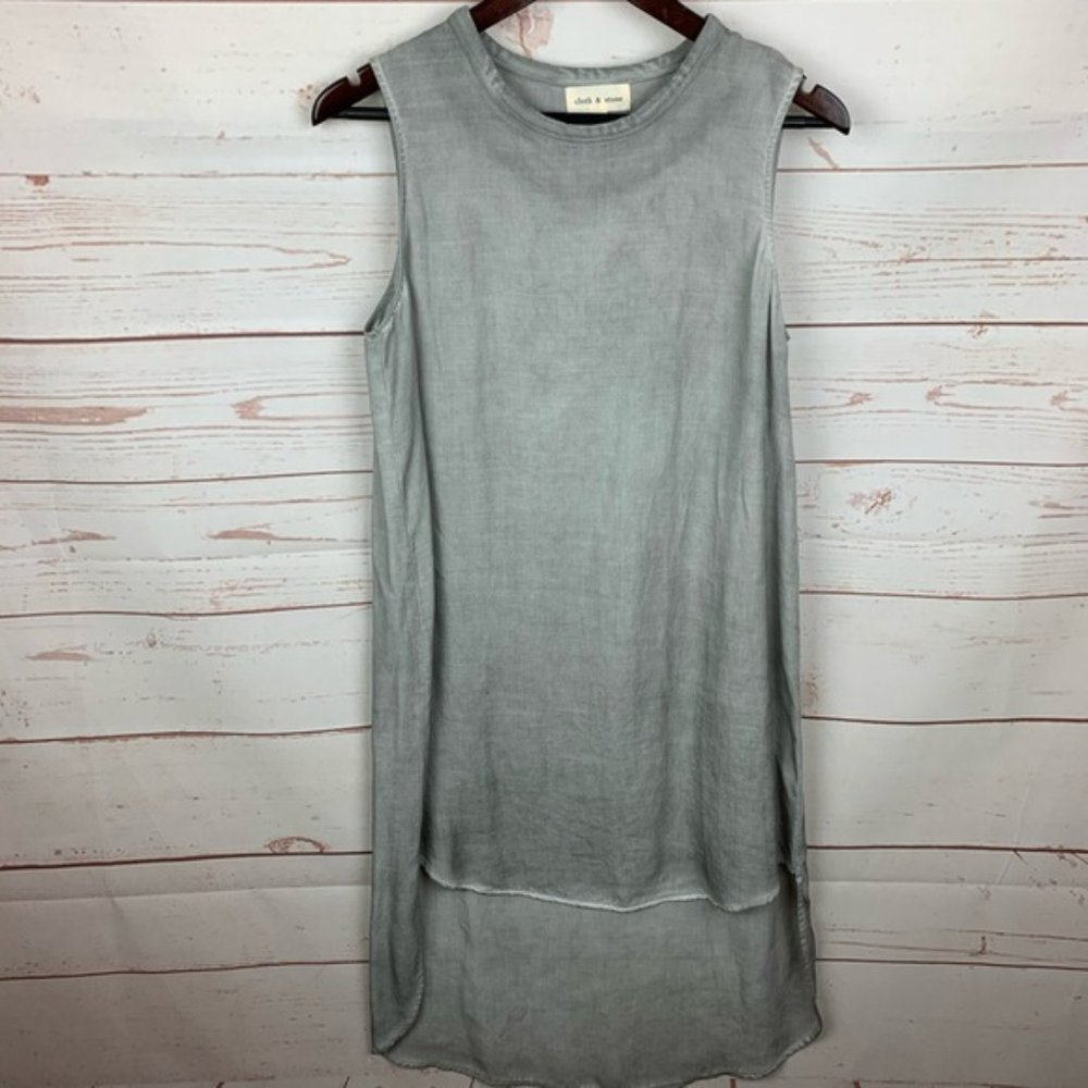Cloth & Stone | Gray High Low Tank Dress | Medium